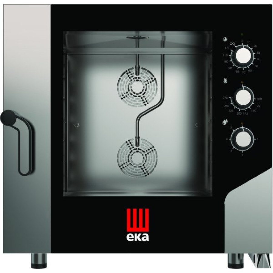 Kombiovn med direkte dampfunktion 6xGN1/1 & 600x400mm mekanisk styring | Tecnoeka MKF616S