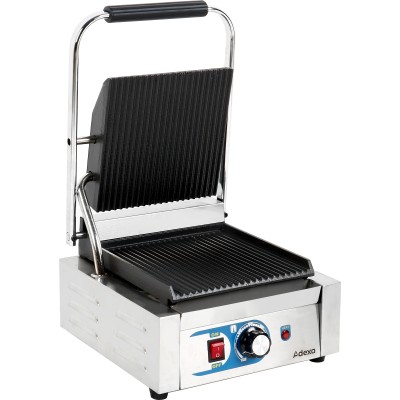 Professionel kontaktgrill med enkelt ribbe | Adexa MLP811
