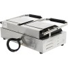 Professionel panini-kontaktgrill dobbeltribbet/glat | Adexa MLP813A