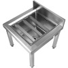 Håndvask til bryggers/vaskeri Rustfrit stål 1 ho 500x500x550mm | Adexa MS5050