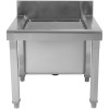 Håndvask til bryggers/vaskeri Rustfrit stål 1 ho 500x500x550mm | Adexa MS5050
