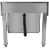 Håndvask til bryggers/vaskeri Rustfrit stål 1 ho 500x500x550mm | Adexa MS5050