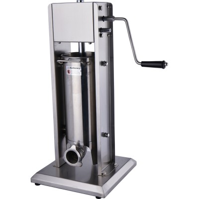 Professionel pølsestopper 3 liter rustfrit stål lodret 4 pølsehorn | Adexa MX022V3L