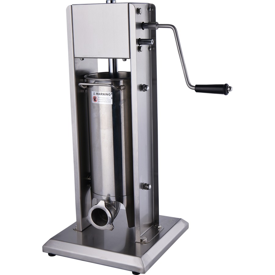Professionel pølsestopper 5 liter rustfrit stål lodret 4 pølsehorn | Adexa MX022V5L