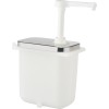 Dressing/sennep/ketchup-dispenserpumpe 4x2 liter rustfrit stål | Adexa NHP004