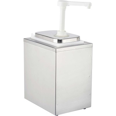 Dressing/sennep/ketchup-dispenserpumpe 1x2 liter rustfrit stål | Adexa NHP001