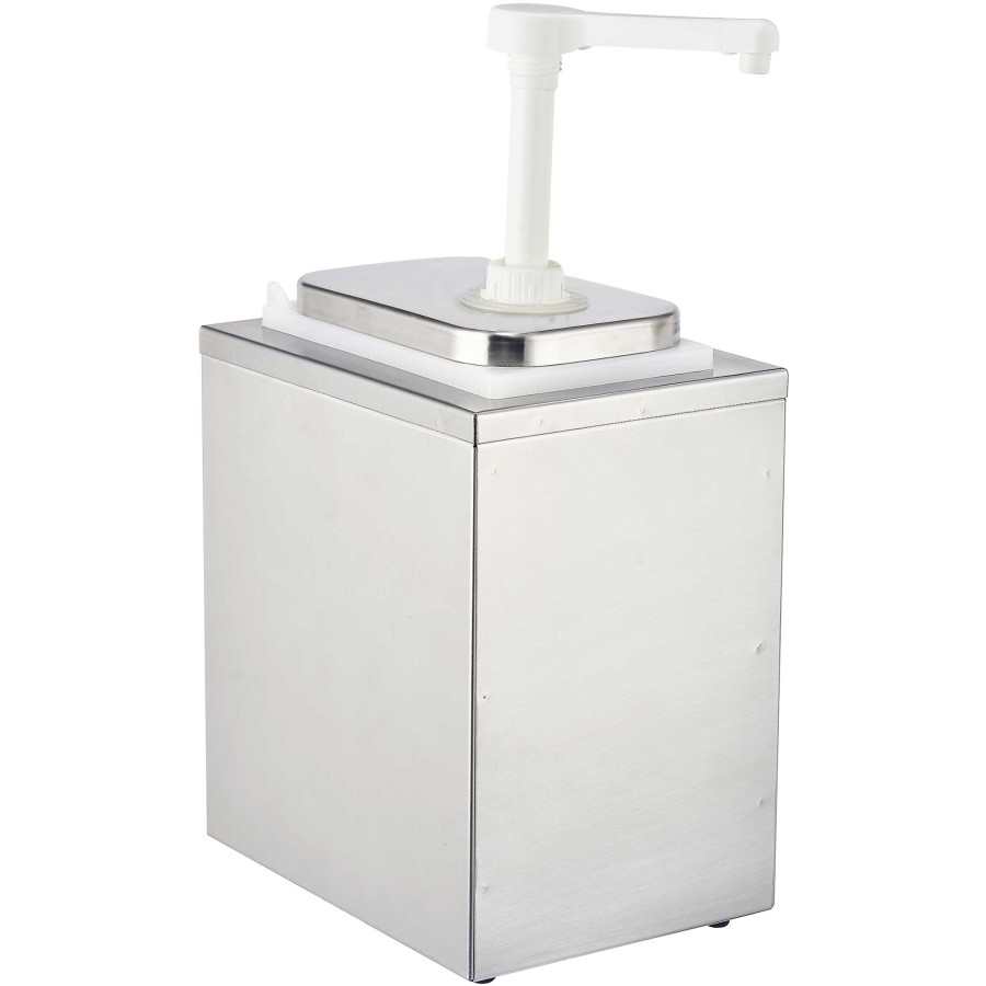 Dressing/sennep/ketchup-dispenserpumpe 1x2 liter rustfrit stål | Adexa NHP001