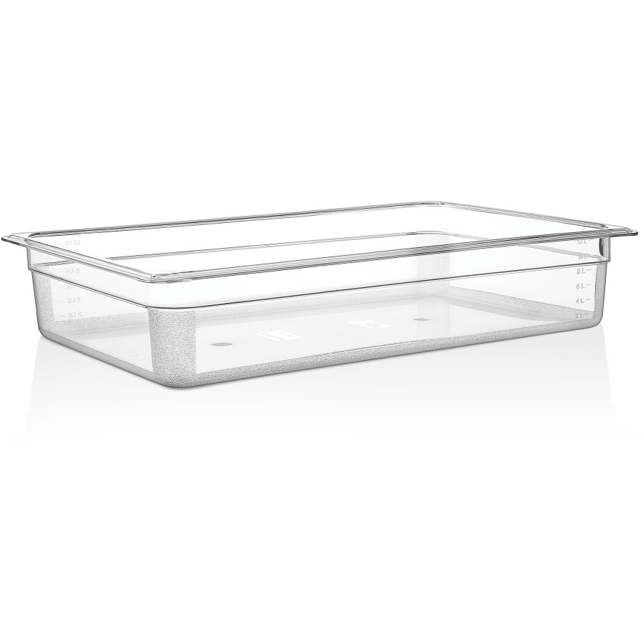 GN-kantine Polycarbonat GN1/1 Dybde 100mm Transparent | Adexa P8114