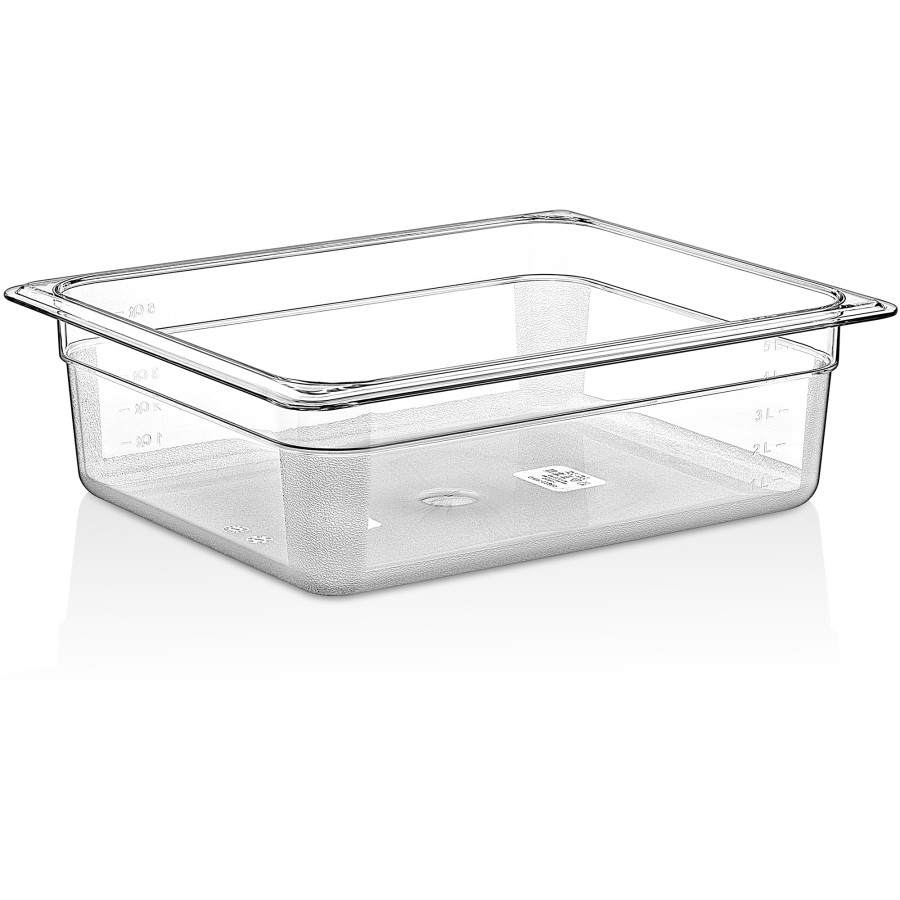 GN-kantin Polycarbonat GN1/2 Dybde 100mm Transparent | Adexa P8124