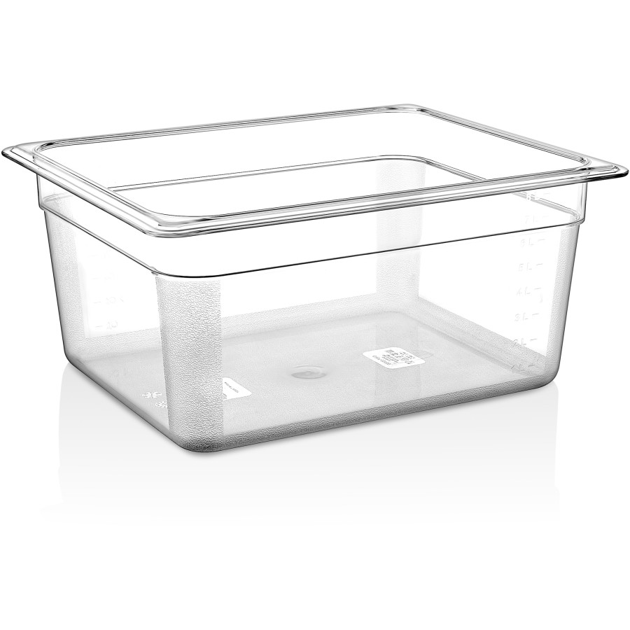 GN-kantine Polycarbonat GN1/2 Dybde 200mm Transparent | Adexa P8128