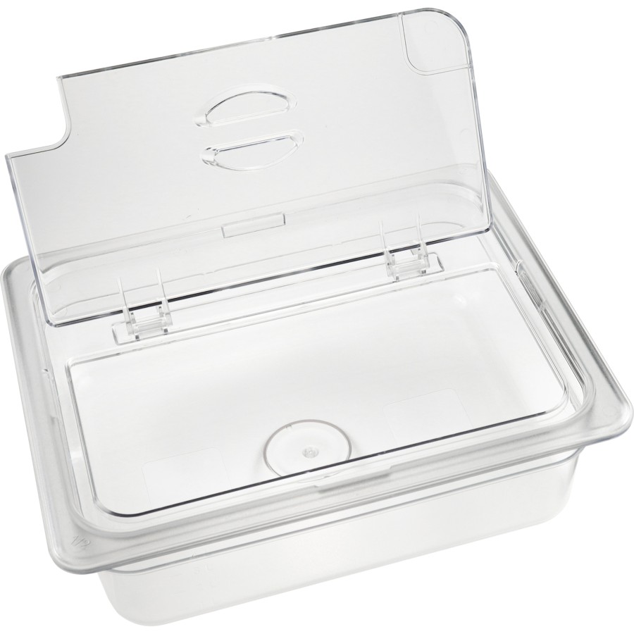 Kantinelåg med flip-lås Polycarbonat GN1/2 | Adexa P812LF