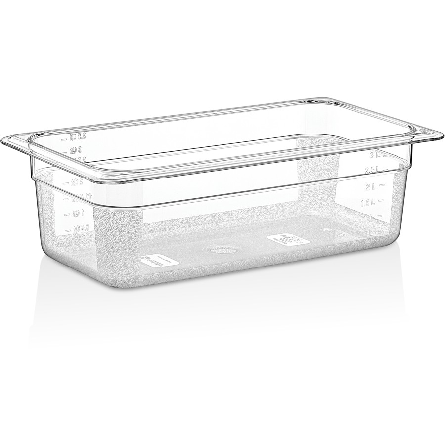 GN-kantin Polycarbonat GN1/3 Dybde 100mm Transparent | Adexa P8134