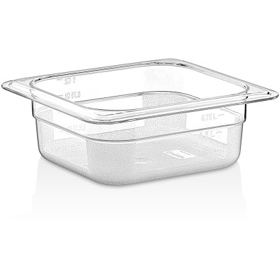 GN-kantin Polycarbonat GN1/6 Dybde 65mm Transparent | Adexa P8162