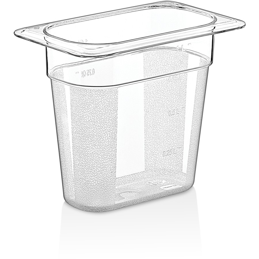 Kantine GN-beholder Polycarbonat GN1/9 Dybde 150mm Transparent | Adexa P8196