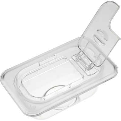 Kantinelåg med flip-lås Polycarbonat GN1/9 | Adexa P819LF