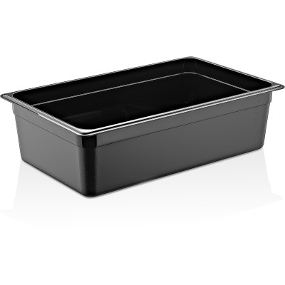 GN-kantin Polycarbonat GN1/1 Dybde 150mm Sort | Adexa PB8116