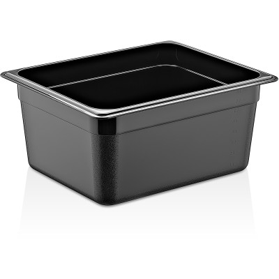GN-kantin Polycarbonat GN1/2 Dybde 150mm Sort | Adexa PB8126