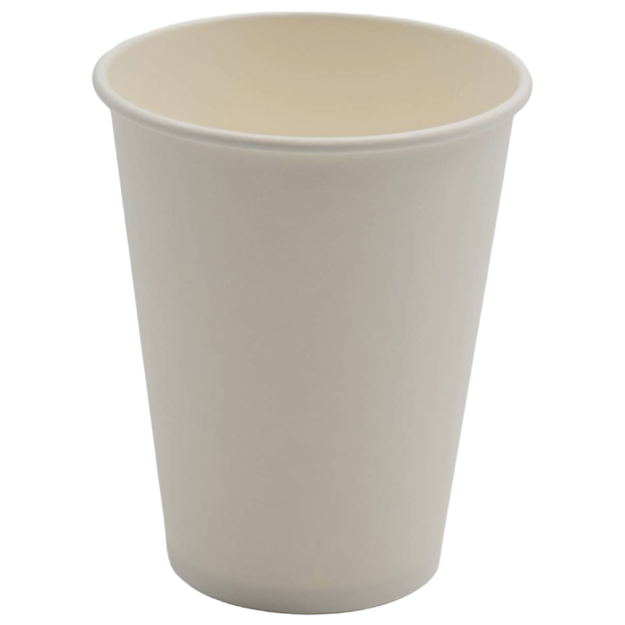 1000-pak Papkrus / Engangskrus til kolde drikke Hvid 355 ml | Adexa PCC12W