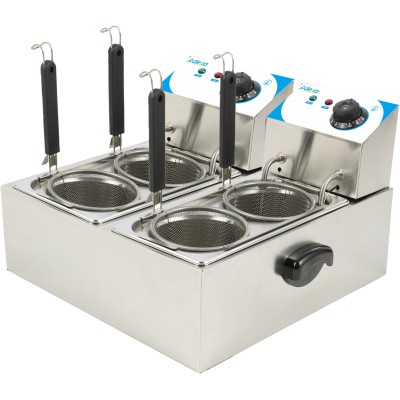 Professionel pastakoger elektrisk 4 kurve 2x4 liter Bordmodel | Adexa PCM4L2
