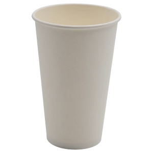 1000-pak Papkrus / Engangskrus hvid 473 ml enkeltvæg | Adexa PCSW16W