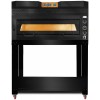Premium pizzaovn til 6 x 35 cm pizzaer, 8 kW, opadgående låge, sort front | Adexa PEF10570SEB