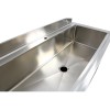 Køkkenvask med underskab Rustfrit stål 1 stor kumme Kant 1200x700x850mm | Adexa PSD120702D