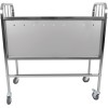 Tallerkenvogn med afskærmning, medium, rustfrit stål, 1112 x 540 x 1100 mm | Adexa PTTHS01FL