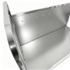 Tallerkenvogn med afskærmning, medium, rustfrit stål, 1112 x 540 x 1100 mm | Adexa PTTHS01FL