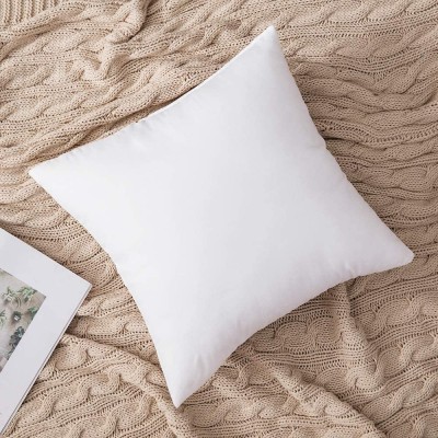 Dekorativ pude / Inderpude 50x50 cm - Hulfibre - 550g - Hvid | Siexa DFP50501