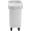 Ingrediensbeholder med hjul og løftbart gennemsigtigt låg 120 liter | Adexa QHID120