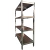 Rustfri Reol Firkantede ben 4 hylder 1500x500x1550mm | Adexa QHSS1505