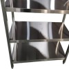 Rustfri Reol Firkantede ben 4 hylder 1500x500x1550mm | Adexa QHSS1505