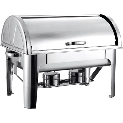 Chafing Dish Roll top GN1/1 Rustfrit stål Spejlfinish 9 liter | Adexa R23301