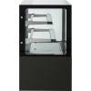 Kagemontre Lige front Sort 1000x700x1200mm 2 hylder LED-belysning | Adexa GN1000R2BLACK