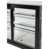 Kagemontre Lige front Sort 1000x700x1200mm 2 hylder LED-belysning | Adexa GN1000R2BLACK