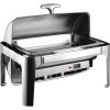 Premium Chafing Dish med rulletop elektrisk GN 1/1 rustfrit stål spejlfinish 9 liter | Adexa RA2301BE