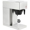 Professionel kaffemaskine med 1 kande og 2 kogeplader i rustfrit stål | Adexa RB286W