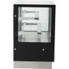 Kagemontre Rustfrit stål & sort 1000x700x1200mm 2 hylder LED-belysning | Adexa GN1000RF2