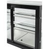 Kagemontre Rustfrit stål & sort 1000x700x1200mm 2 hylder LED-belysning | Adexa GN1000RF2