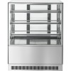 Kagemontre Rustfrit stål & sort 1800x730x1300mm 3 hylder LED-belysning | Adexa GN1800RF3