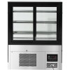 Kagemontre Rustfrit stål & sort 1800x730x1300mm 3 hylder LED-belysning | Adexa GN1800RF3