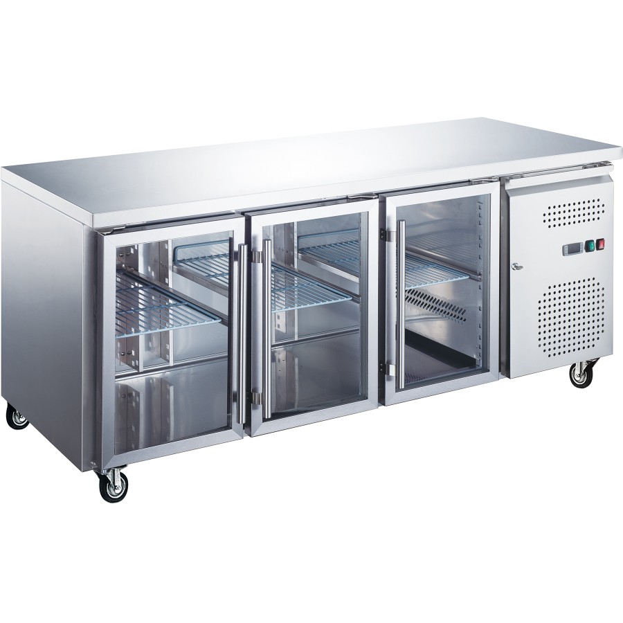 Kølebord/bar-Kølebord 3 glasdøre Dybde 600mm | Adexa RS31VG