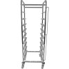 Skivekurvvogn i rustfrit stål 9 kurve 550x510x1700mm | Adexa RT5509