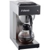 Professionel kaffemaskine med 1 kande og 2 kogeplader i rustfrit stål | Adexa RBG2086