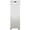Professionelt køleskab GN2/1 600 liter ventileret køleskab i rustfrit stål med lås og hjul | Adexa S600R