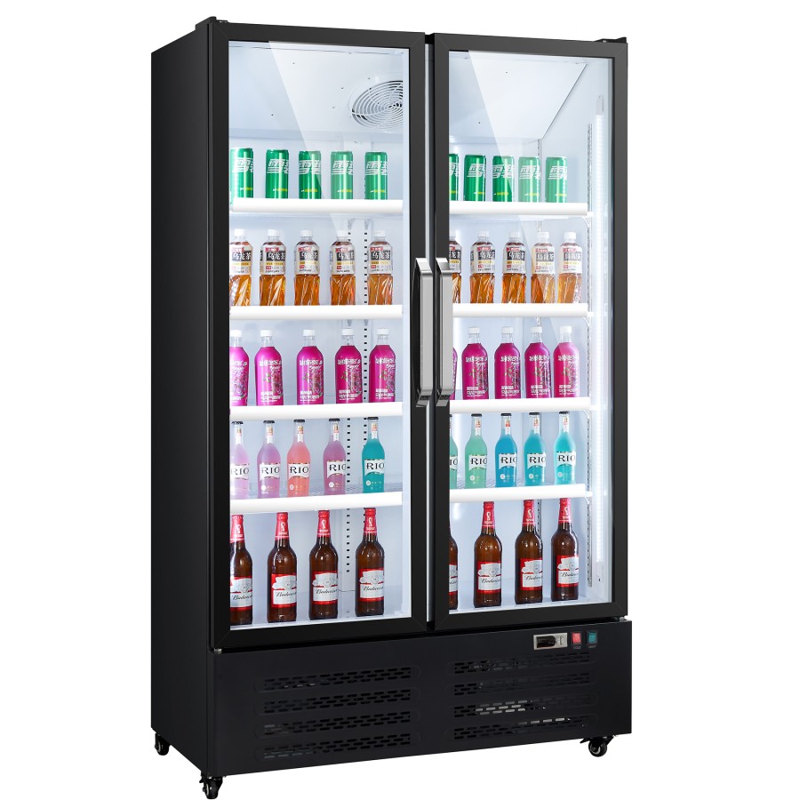 2-dørs Flaskekøleskab Sort 756 liter | Adexa SC760FB