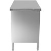 Arbejdsskab gennem rustfrit stål Skydedøre på begge sider 1500x600x900mm | Adexa SCP601502S