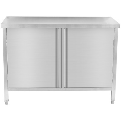Arbejdsskab med 2 svingdøre i rustfrit stål 1000x600x900mm | Adexa SCP10060T