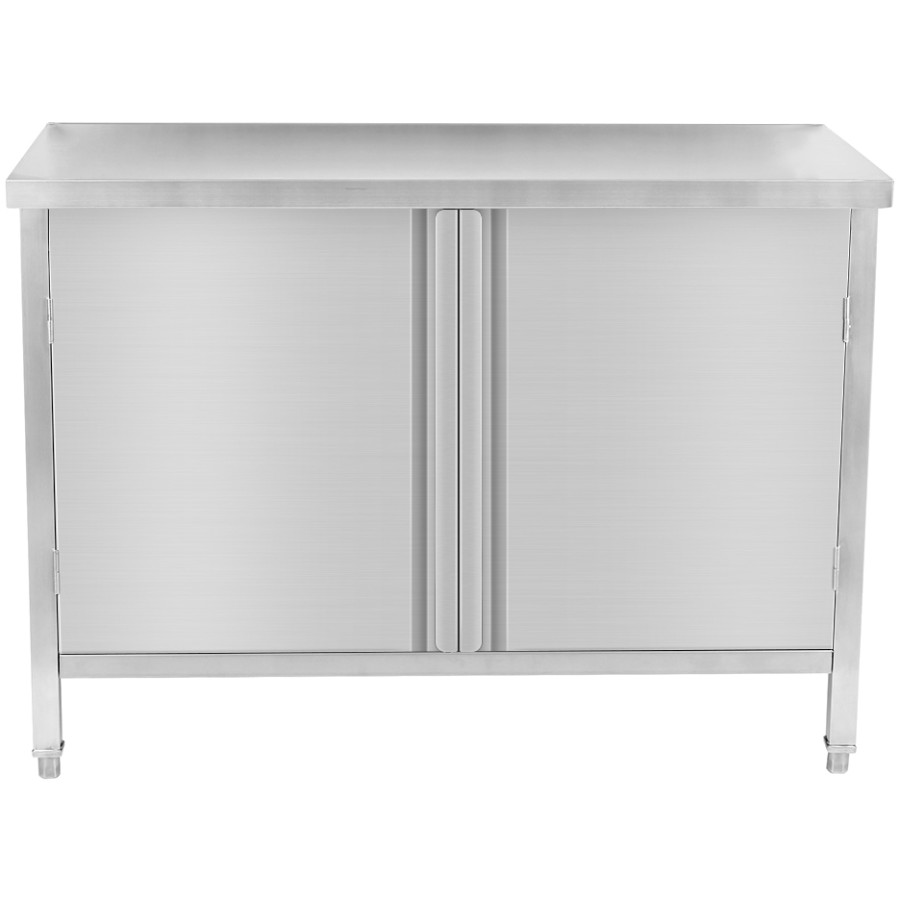 Arbejdsskab med 2 svingdøre i rustfrit stål 1000x600x900mm | Adexa SCP10060T
