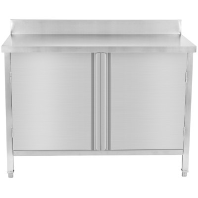 Arbejdsskab 2 svingdøre Rustfrit stål 1000x600x900mm Bagside | Adexa SCP10060BT